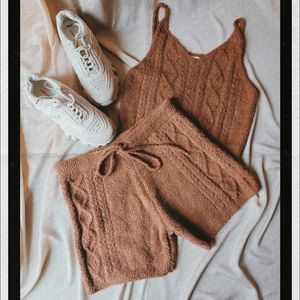 Comfy & Cozy Collection// Teddy knit Shorts